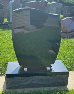 Custom Jet Black Single Monument