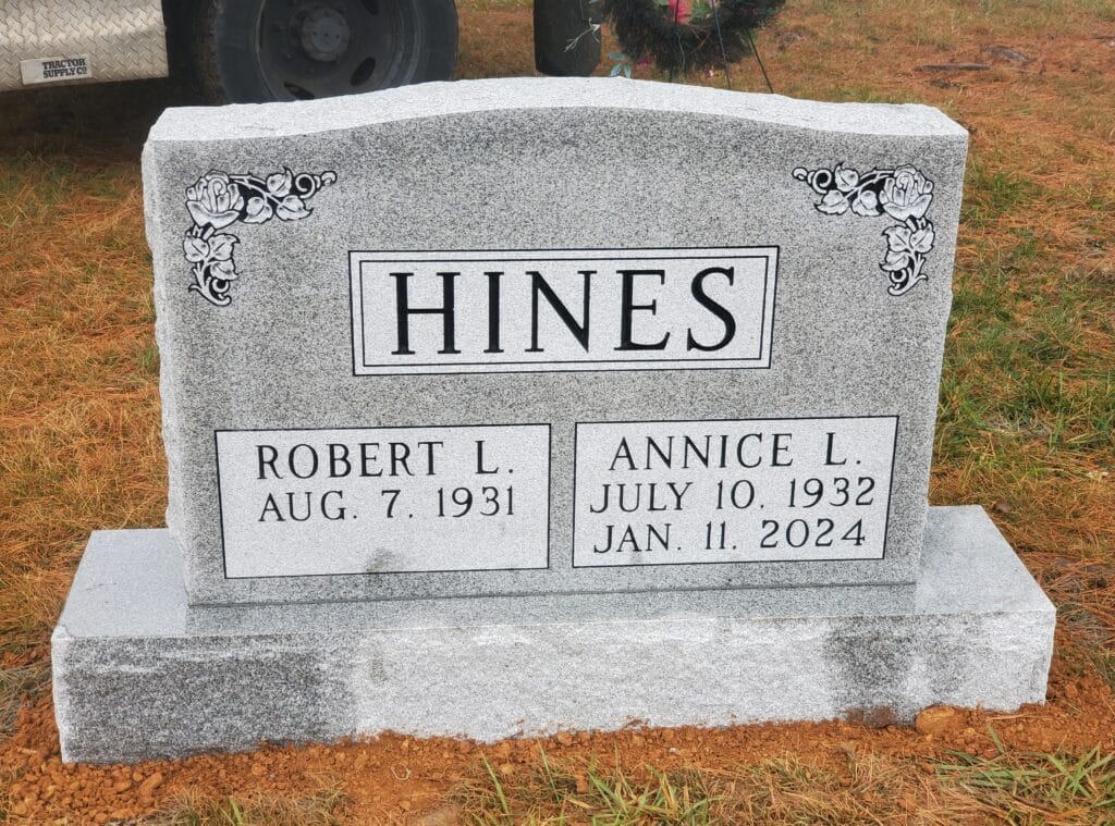 double monument with rose border artwork