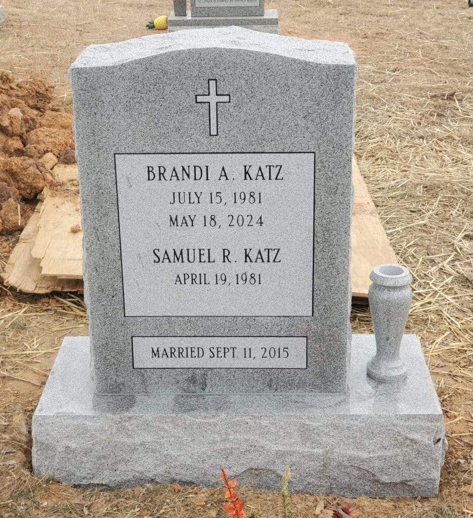 double monument with latin cross