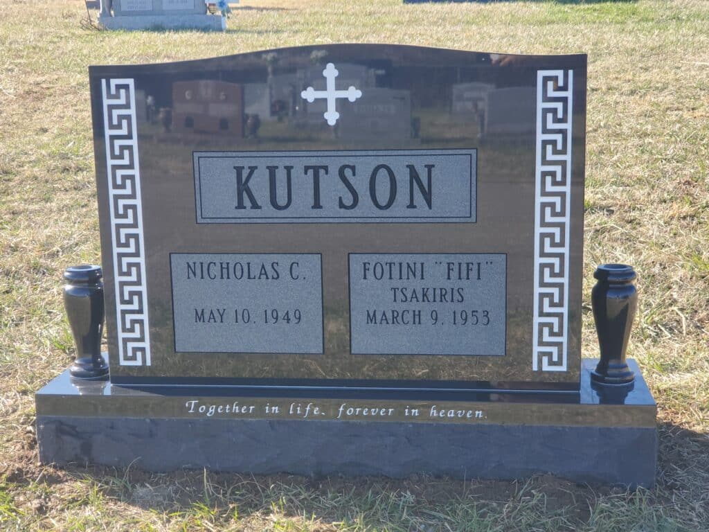 Companion stone with Greek key