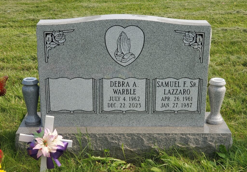 companion memorial with no family name panel three person